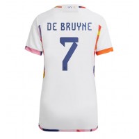 Belgien Kevin De Bruyne #7 Fußballbekleidung Auswärtstrikot Damen WM 2022 Kurzarm